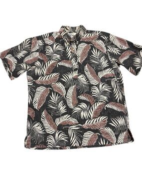 Reyn Spooner Classic Fern Palm Hawaiian Pullovers Shirt XL